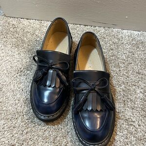Navy Loafers with Tassels